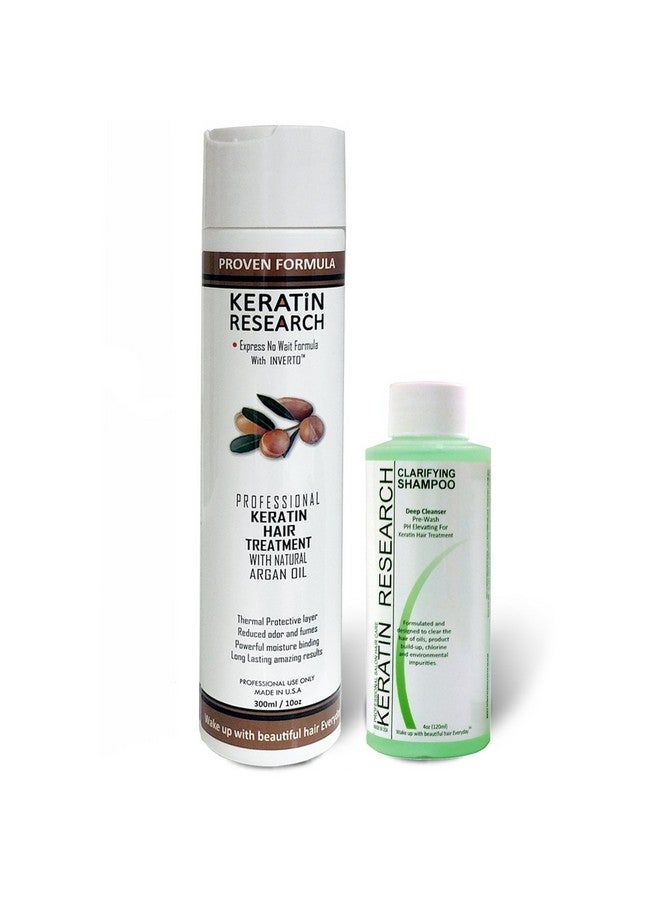 KERATIN RESEARCH Complex Brazilian Keratin Hair Treatment Professional Results Straighten And Smooths Hair (Cs 120Ml + Kt 300Ml) - Image 1