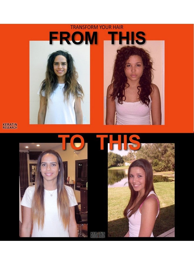 KERATIN RESEARCH Complex Brazilian Keratin Hair Treatment Professional Results Straighten And Smooths Hair (Cs 120Ml + Kt 300Ml) - Image 5