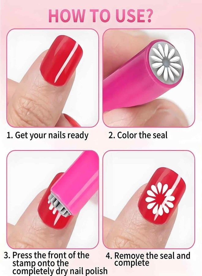 20 قطعة من أقلام ختم فن الأظافر من Geyynow، DIY Sellos Artesanales Para Uñas للنساء والفتيات - Image 4