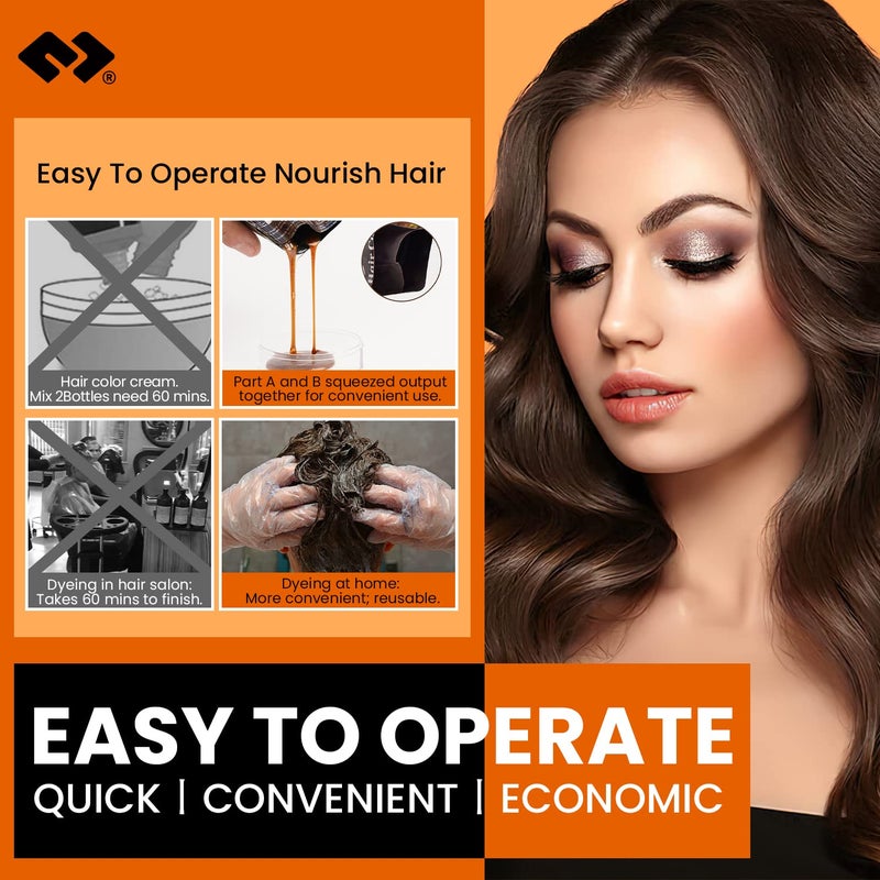 MOHOPE Black Shampoo for Grey Hair 30ml x 10Pcs | Revolutionary Instant Hair Dye | Semi Permanent Magically Only 10 Minutes Last 30 Days | Safe Natural Ingredients - Image 4