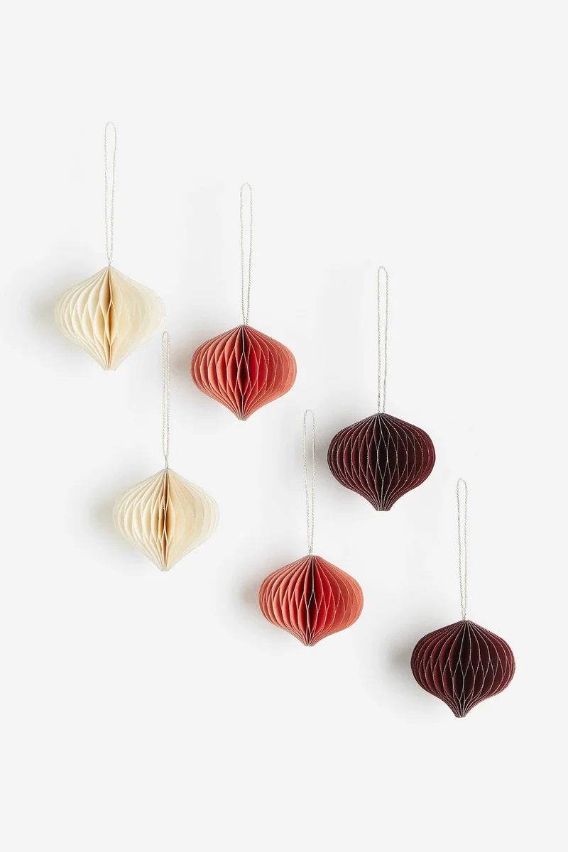 H&M 6-pack Christmas decorations