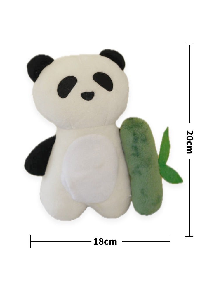 general Creative panda bamboo pet hidden food set dog plush toy sniffing Tibetan food interactive dog toy - Image 3