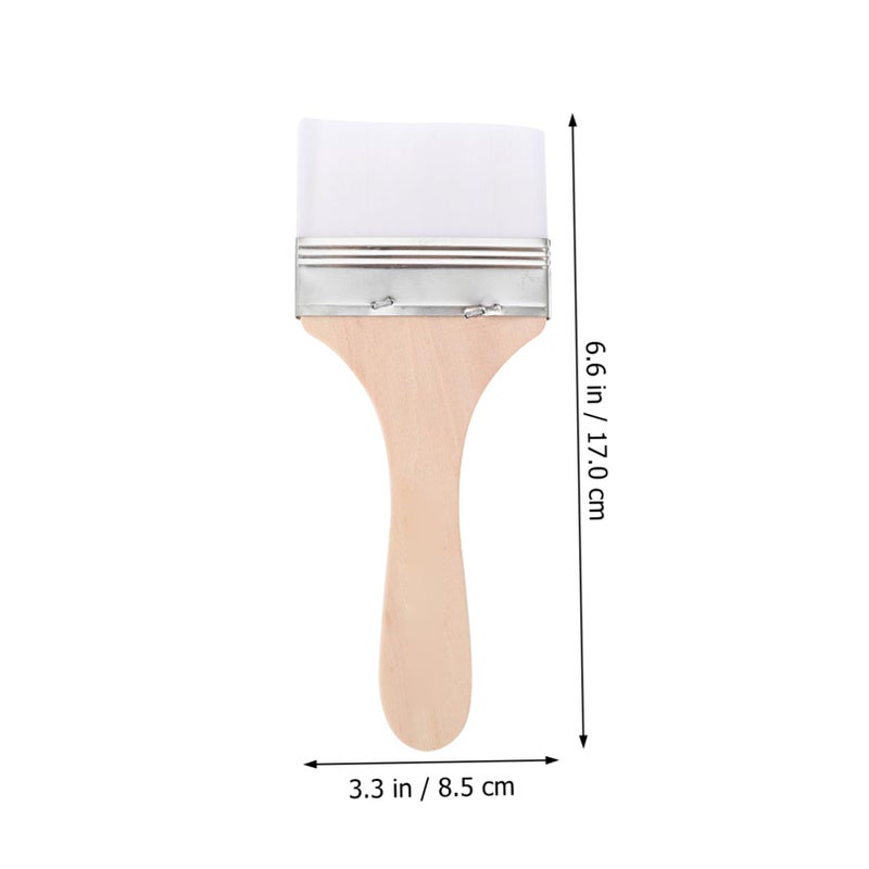 12 Pcs White Nylon Bristle Oil Painting Brushes Set With Wooden Handles For Artists - Image 3