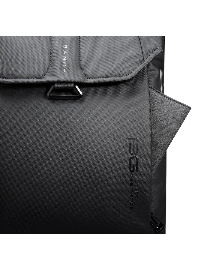 BANGE Waterproof Travel Men Bag Casual Sports Laptop Backpack Model 2575 Black - Image 5