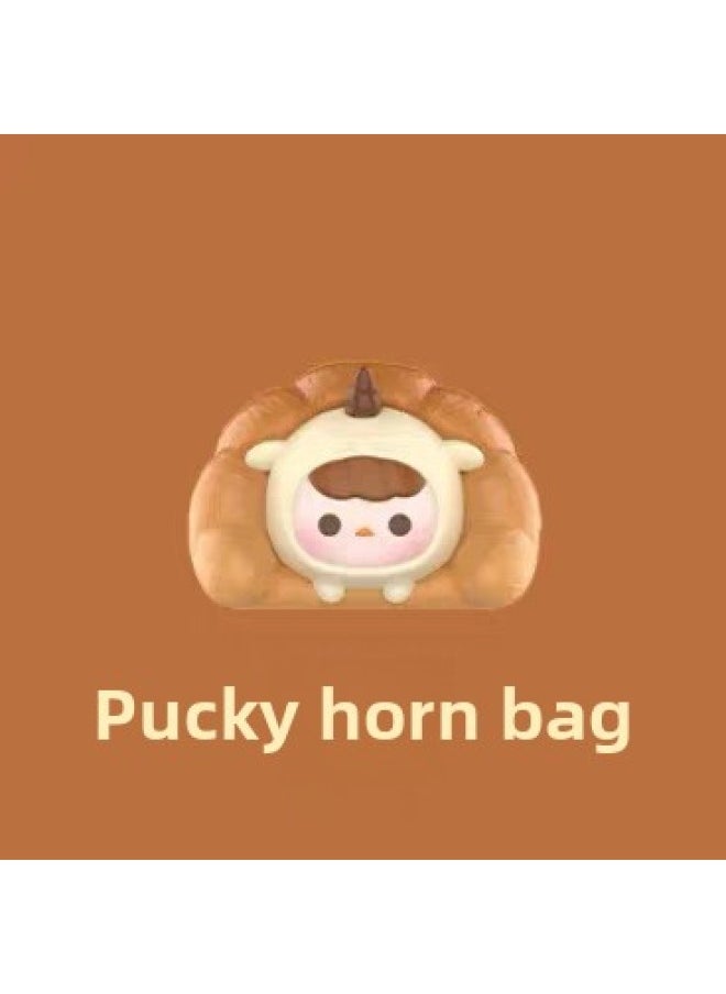 Pop Mart Pop Bean Baked Bread Series Cute Particle Trendy Toy Figurine DIY Display Piece Collectible Adult Toys-Color:Bichi  - Image 1
