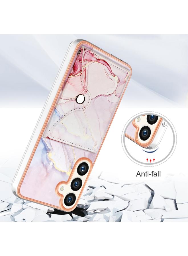 اس-توب جراب لهاتف Samsung Galaxy S24+ 5G بنمط رخامي وفتحة بطاقة IMD - Image 2