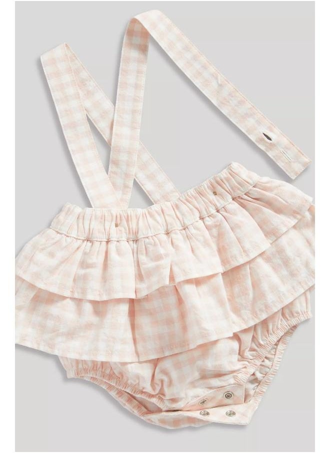 mothercare Gingham Shorts, Bodysuit and Headband Set  - Image 3