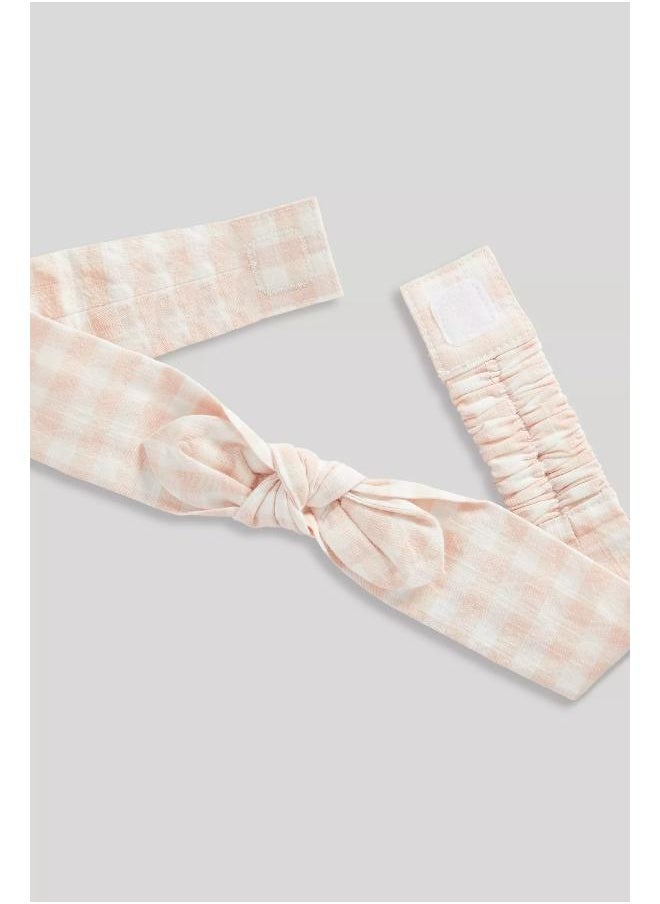 mothercare Gingham Shorts, Bodysuit and Headband Set  - Image 4