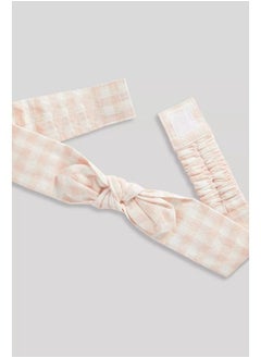 mothercare Gingham Shorts, Bodysuit and Headband Set  - Image 4