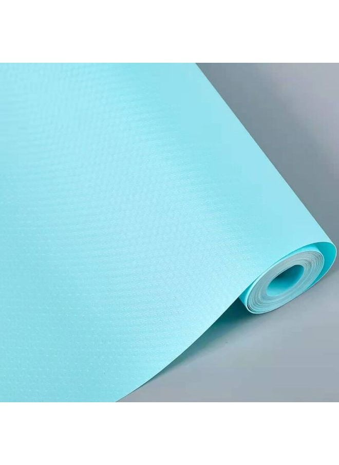 Generic - Thickened Transparent Drawer Mat Paper Heat Insulation Moisture Proof Table Pad Wardrobe Cabinet Shoe Cabinet Mat-Color:Sky Blue-Flat Dot-Specifications:30*600cm - Image 1