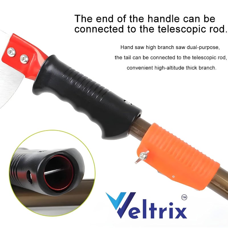 Veltrix Pruning Gardening Saw | Sharp Blade Hand Saw for Tree, Branch & Wood Cutting | Lightweight, Durable Tool for Camping & Outdoor Use (Single Hook 21inch) - Image 4