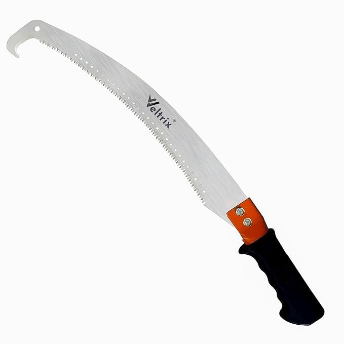 Veltrix Pruning Gardening Saw | Sharp Blade Hand Saw for Tree, Branch & Wood Cutting | Lightweight, Durable Tool for Camping & Outdoor Use (Single Hook 21inch) - Image 1