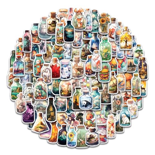 AOWDIAO 100 Pcs Aesthetic Stickers Cute Vinyl Stickers Pack for Water Bottles Laptop Phone - Image 1