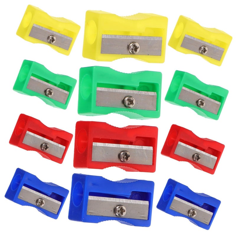 30 Pieces Mini Plastic Pencil Sharpeners Handheld Manual Sharpener Assorted Colors Bulk Easy To Clean Portable Palm Gift - Image 2
