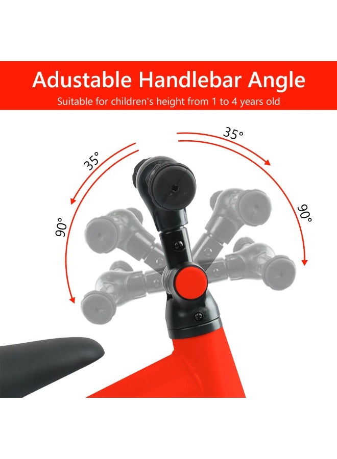 سبيد دراجة ثلاثية العجلات 5 في 1 للأطفال الصغار من عمر 1 إلى 4 سنوات، مقعد دراجة ثلاثية العجلات للأطفال بارتفاع قابل للتعديل، لعبة توازن للأطفال مع دواسات قابلة للإزالة، دراجة لعبة للأولاد والبنات - Image 3