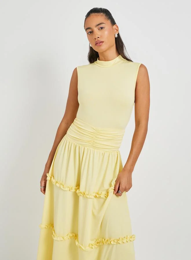 Take Two Ruffled Tiered Dress