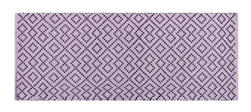 TEXTILE STUDIO Handmade Pure Cotton Bed Runner Rug (22x55 Inches) - Flat Woven, High Pile, Lightweight Laher Design, Durable, Soft, Eco-Friendly, for Bedroom, Entryway, Living Room Décor-Design-13 - Image 2