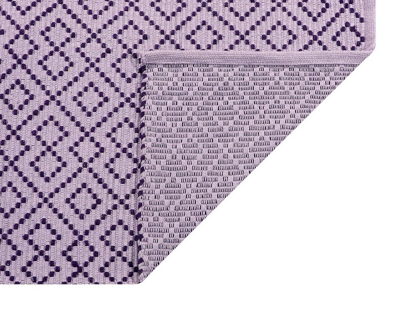 TEXTILE STUDIO Handmade Pure Cotton Bed Runner Rug (22x55 Inches) - Flat Woven, High Pile, Lightweight Laher Design, Durable, Soft, Eco-Friendly, for Bedroom, Entryway, Living Room Décor-Design-13 - Image 4