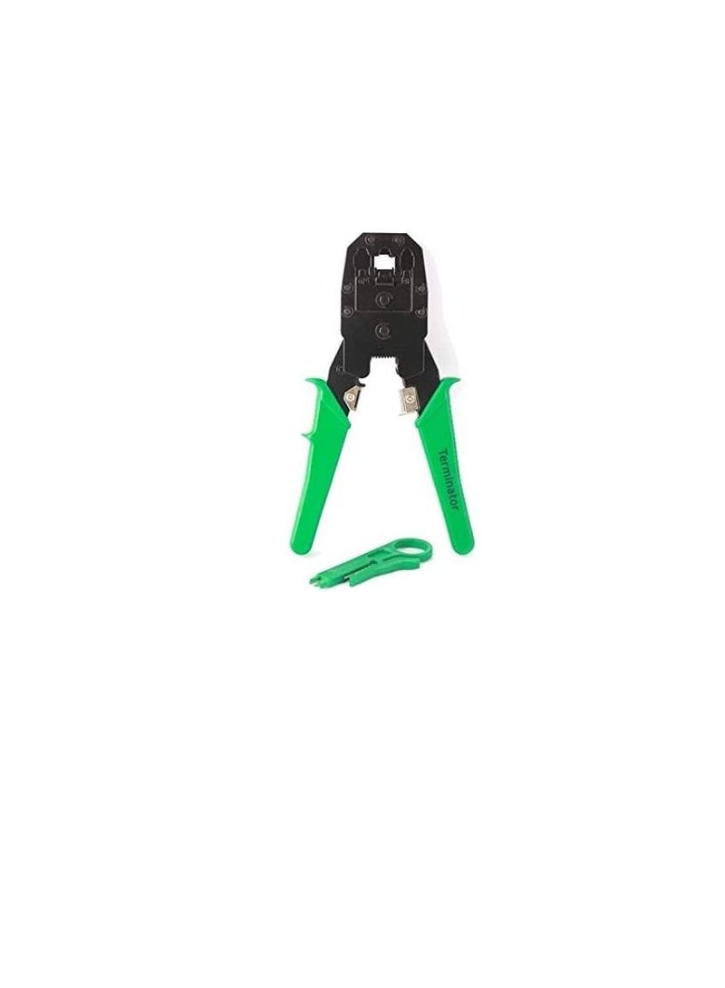 Terminator 3 in 1 Heavy Duty Crimping Tool 4P,6P,8P & Wire Stripper for Networking RJ45 RJ11 RJ12 - Image 1