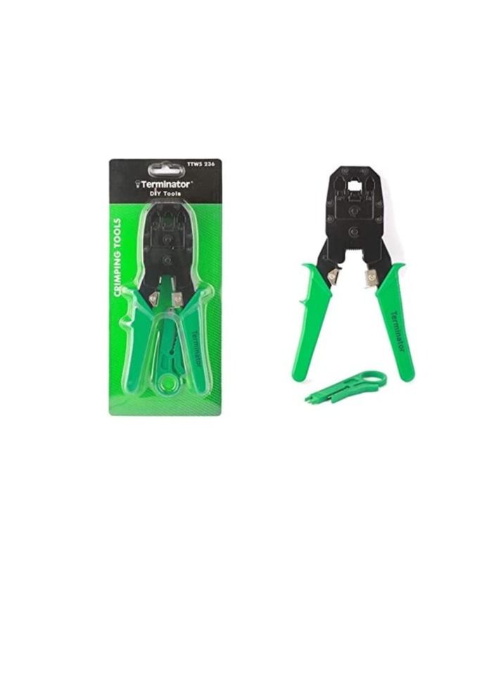Terminator 3 in 1 Heavy Duty Crimping Tool 4P,6P,8P & Wire Stripper for Networking RJ45 RJ11 RJ12 - Image 3