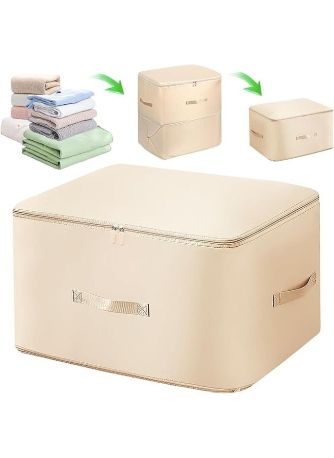 Ultra Space Saving Self Compression Organizer,Compression Bags,Duvet Storage Bags with Zips,Heavy Duty Moving Bags,Self Compression Organiser for Clothes Blanket Comforters
