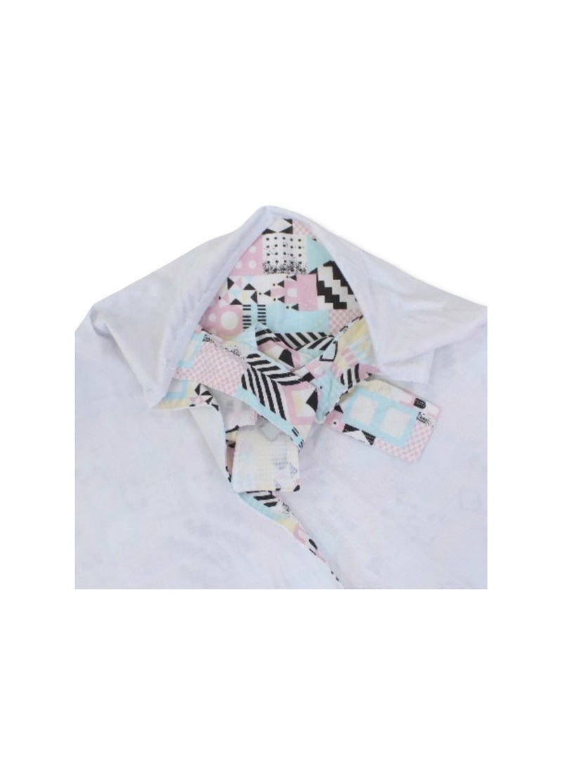 Junior Cotton Breastfeeding Cover –  Multicolored Pattern - Image 3