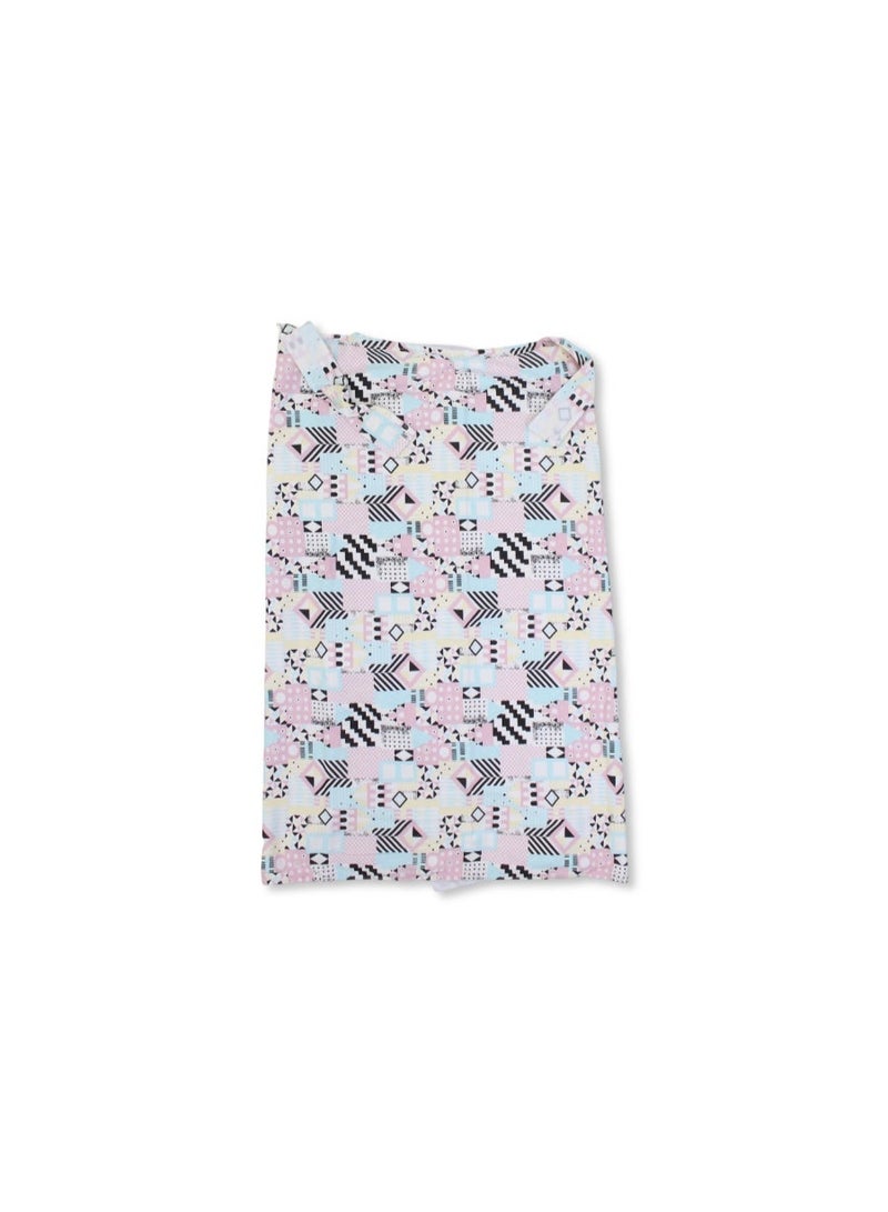 Junior Cotton Breastfeeding Cover –  Multicolored Pattern - Image 2