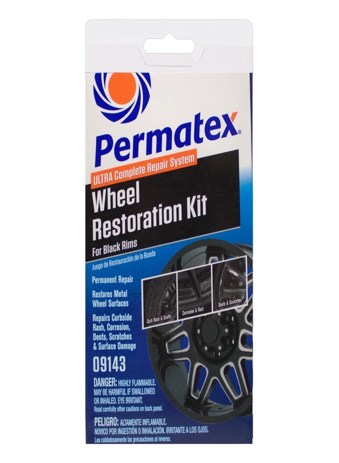 بيرماتكس طقم ترميم العجلات Permatex 09143 - أسود - طقم سهل الاستخدام يمكنك تركيبه بنفسك، يُصلح تلف العجلات غير المرغوب فيه، بما في ذلك الخدوش الناتجة عن الاحتكاك بالأرصفة والتآكل والخدوش السطحية، ليمنحها مظهرًا جديدًا تمامًا. - Image 1