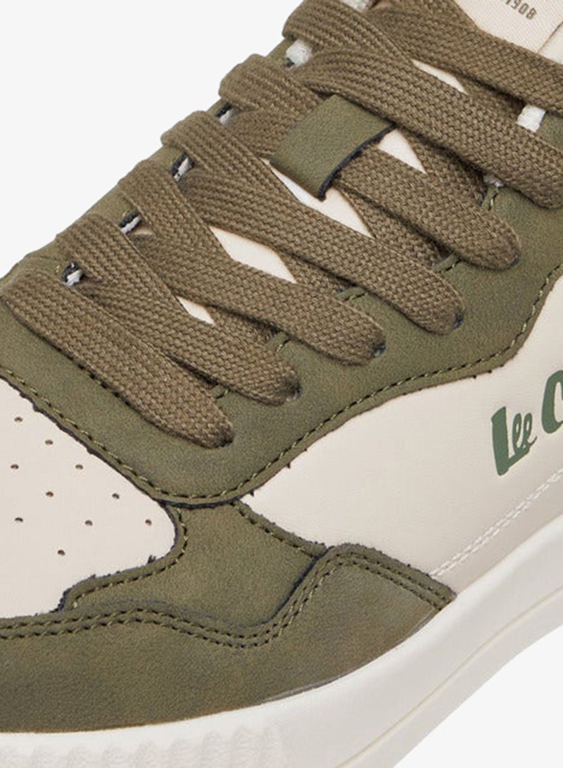 Lee Cooper Women's Logo Detail Sneakers with Lace-Up Closure - Image 4