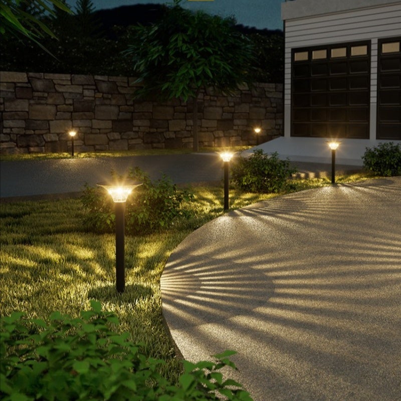 2PCS Solar Lawn Light Outdoor Garden Decorative LED Yard Patio Villa Spike Light Landscape Night Lighting Small Pathway Lamp - Image 3