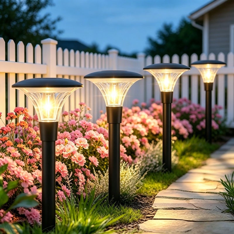 2PCS Solar Lawn Light Outdoor Garden Decorative LED Yard Patio Villa Spike Light Landscape Night Lighting Small Pathway Lamp - Image 2