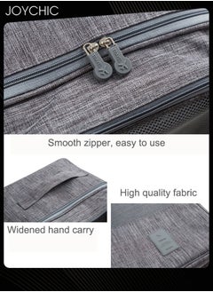 Joychic Shoe Bags for Travel Holds 3 Pair of Shoes Storage Organizer Travel Bag for Packing Travel Essentials for Flying Carry on Luggage Travel Accessories Grey  - Image 4