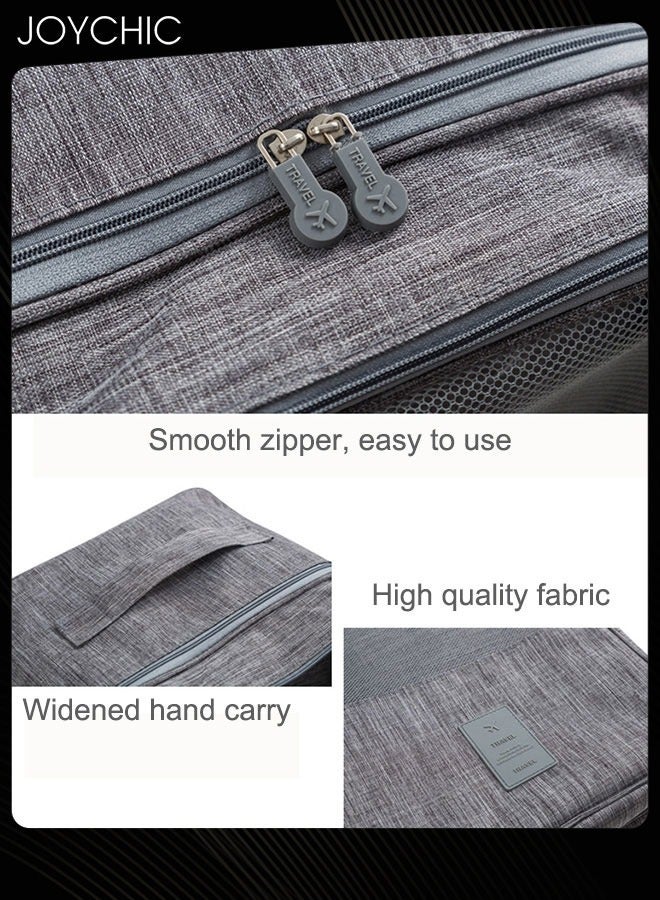 Joychic Shoe Bags for Travel Holds 3 Pair of Shoes Storage Organizer Travel Bag for Packing Travel Essentials for Flying Carry on Luggage Travel Accessories Grey  - Image 4