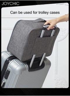 Joychic Shoe Bags for Travel Holds 3 Pair of Shoes Storage Organizer Travel Bag for Packing Travel Essentials for Flying Carry on Luggage Travel Accessories Grey  - Image 3