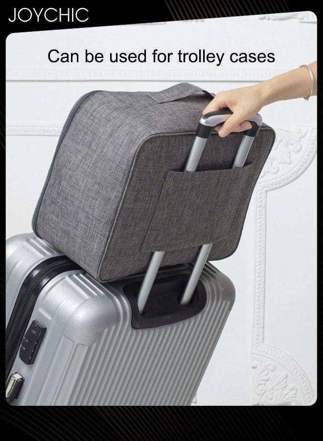 Joychic Shoe Bags for Travel Holds 3 Pair of Shoes Storage Organizer Travel Bag for Packing Travel Essentials for Flying Carry on Luggage Travel Accessories Grey  - Image 3