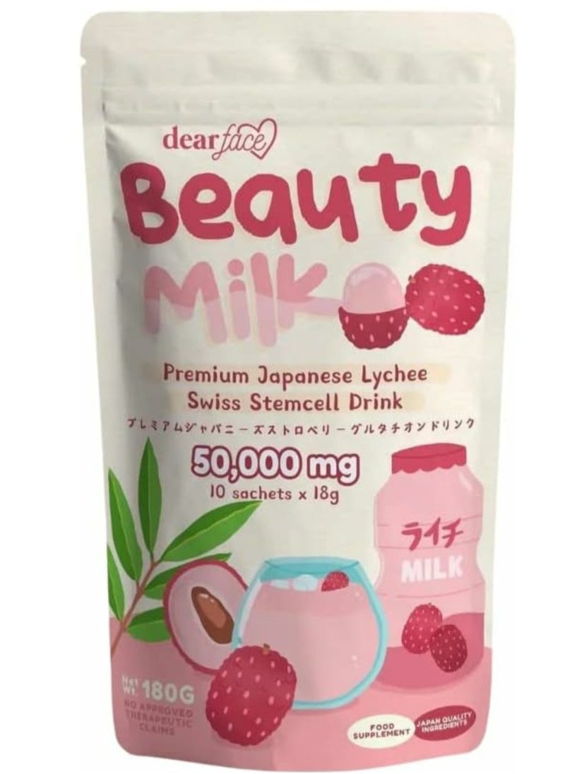 dear face Beauty Milk Premium Japanese Lychee Swiss Stemcell Drink  - Image 2