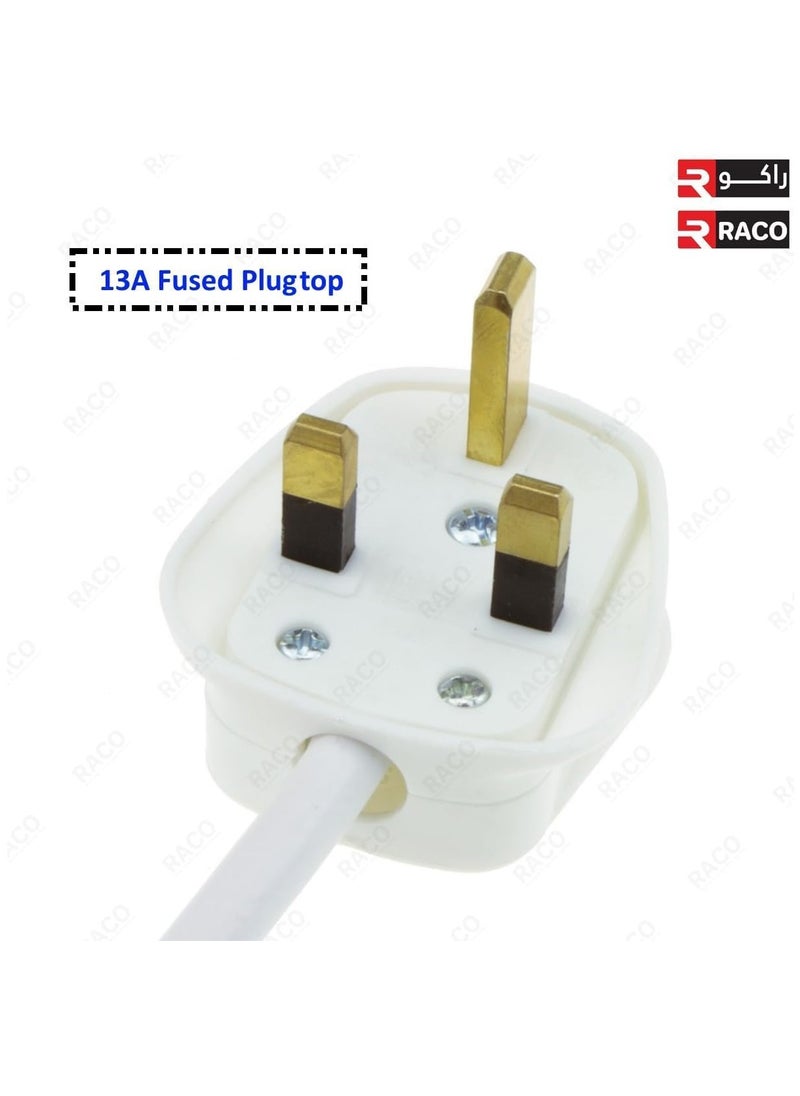 RACO - RACO Socket Extension Board | Heavy-Duty Cable Power Cord 13A Plug 220-250V Socket | Ideal for Various Indoor and Outdoor Uses, Single Socket UK - Image 1