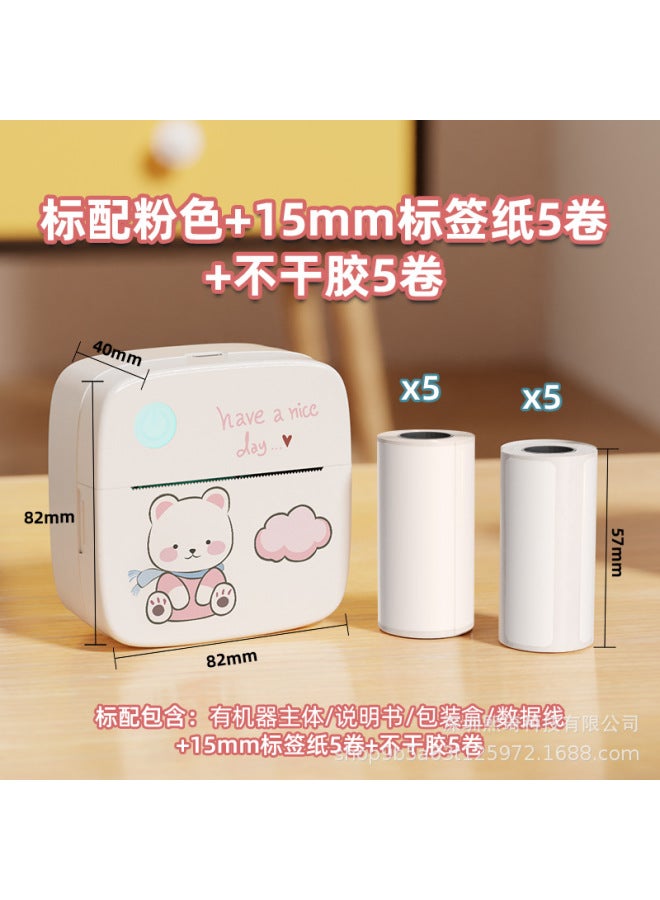 Label Printer Photo Printing Direct Portable Thermal Machine Mini Wrong Question Printer Pocket Household Type - Image 1