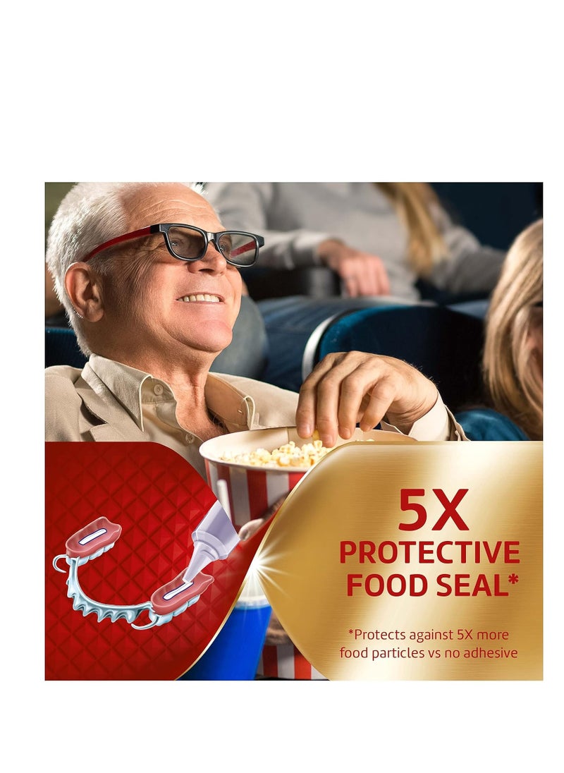 Poligrip - Super Poligrip Power Max Power Hold plus Seal Denture Adhesive Cream, Denture Cream for Secure Hold and Food Seal, Flavor Free - 2.2 oz (Pack of 4) - Image 1