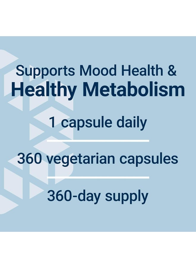 Life Extension Inositol Caps – 1000 mg - Gluten-Free, Non-GMO, Vegetarian - 360 Vegetarian Capsules