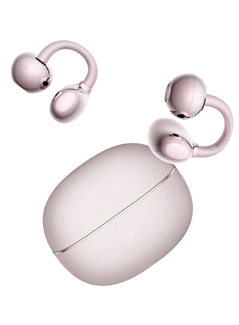 Honor Choice Earbuds Clip 2 Pro, Open-Ear Wireless Earphones with Titanium Arch Bridge 2.0, 44-Hour Battery Life, 12mm Dual-Magnetic Drivers, Wireless Charging Support, IP54 Water Resistant - Rose Gold - Image 2