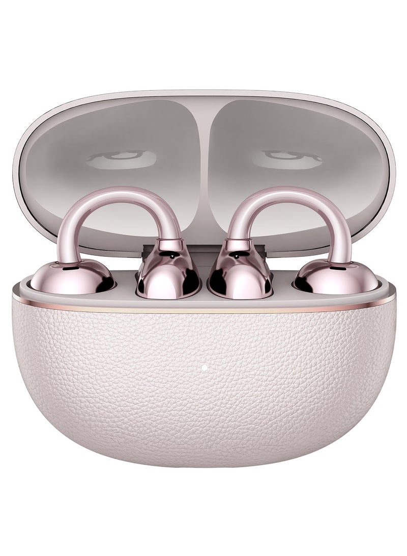 Honor Choice Earbuds Clip 2 Pro, Open-Ear Wireless Earphones with Titanium Arch Bridge 2.0, 44-Hour Battery Life, 12mm Dual-Magnetic Drivers, Wireless Charging Support, IP54 Water Resistant - Rose Gold - Image 1