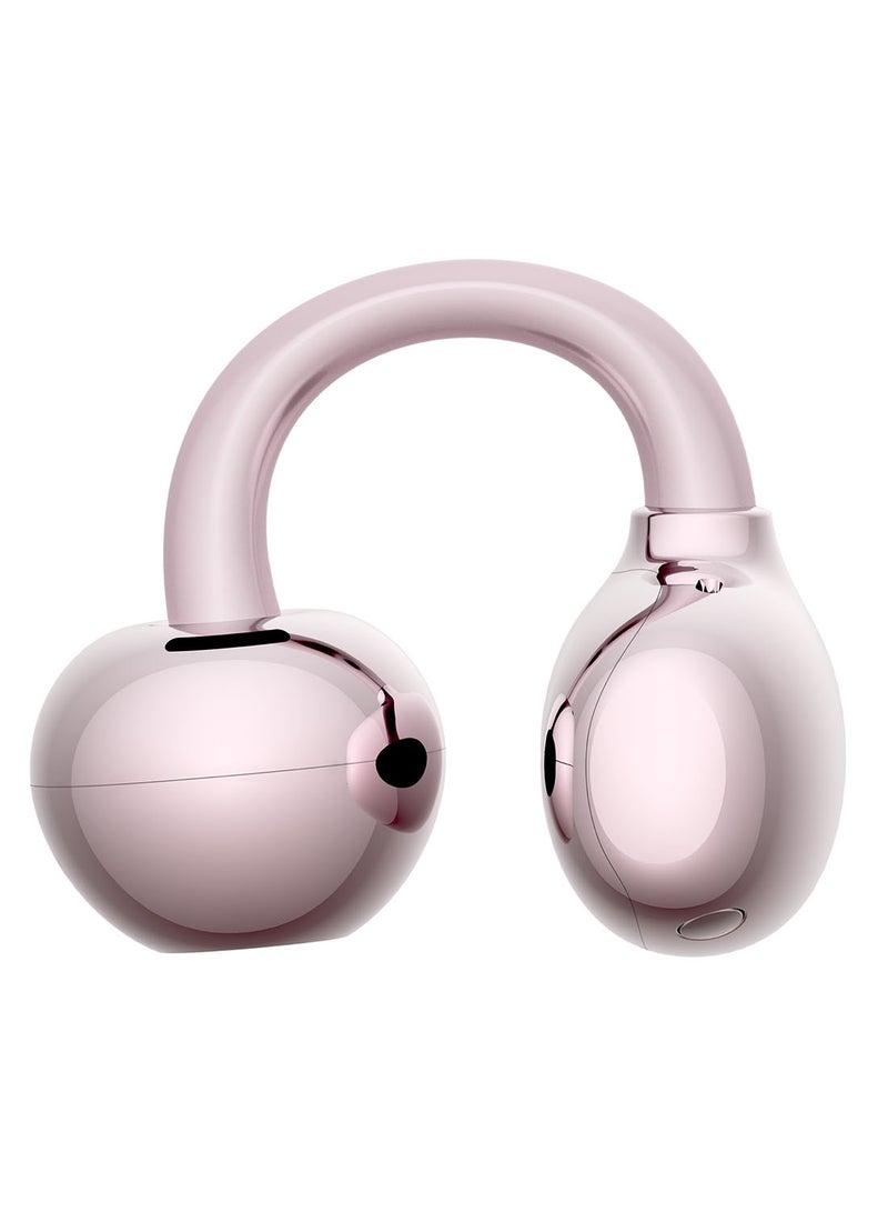 Honor Choice Earbuds Clip 2 Pro, Open-Ear Wireless Earphones with Titanium Arch Bridge 2.0, 44-Hour Battery Life, 12mm Dual-Magnetic Drivers, Wireless Charging Support, IP54 Water Resistant - Rose Gold - Image 4