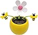 SquarezhenBo Apple Blossom Solar Dancing Flower Sunflower Toy Figurines Ornament Car Swinging Decoration Windowsill Honey Bee Swing Toys and Games - Image 2