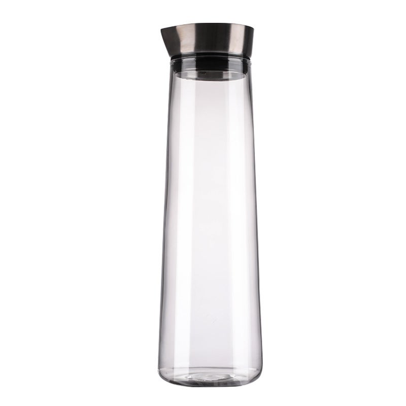 Creative Nordic Glass Cold Water Kettle Household Large Capacity Straight Danish Pot Stainless Steel Lid Cool White Open Beverage Pot - Image 5