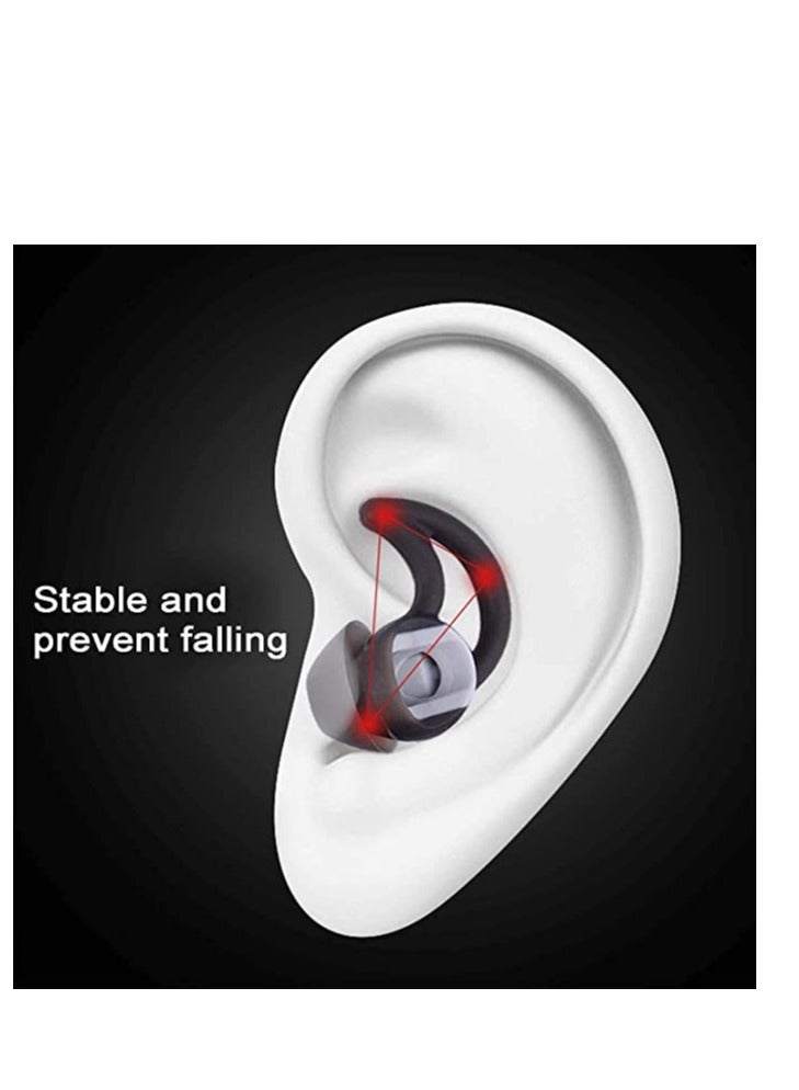 Replacement Noise Cancelling Silicone Earbuds, Double Flange Earplug Tips 3 Pairs Size S M L for Bose QC30 Quiet Control 30 QC20 SIE2 IE3 Soundsport Wireless Earphones (Black) - Image 2