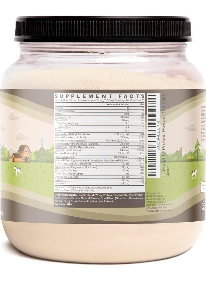 TruHeight Growth Protein Shake Ages 5+ (Vanilla) - Pediatric Recommended - Clinically Proven Nutrients, Vitamins, & Minerals for Kids, Teens & Young Adults - Immune Support, Powder Shakes & Snacks - Image 2