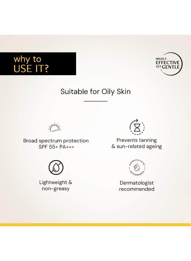 Deconstruct Face Gel Sunscreen SPF 50 + and PA+++ | Gel based sunscreen for oily, combination skin, normal skin | Broad spectrum sunscreen, No White Cast, Lightweight - 50g - Image 2