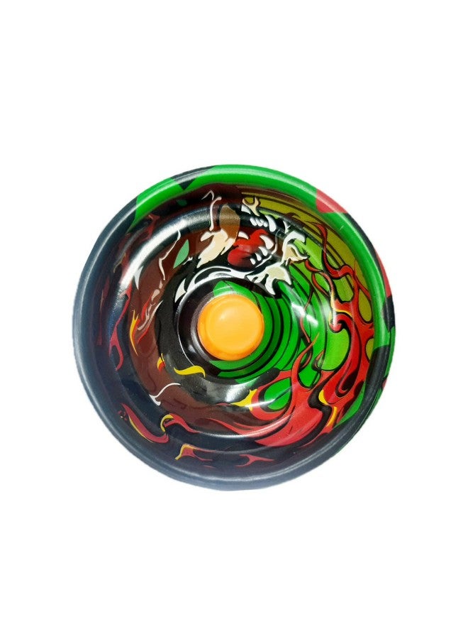 Shivsoft Fine Quality High Gloss high Speed Metal YoYo Spiner Toy (1 pcs) (Digital Print) Make in India - Image 4