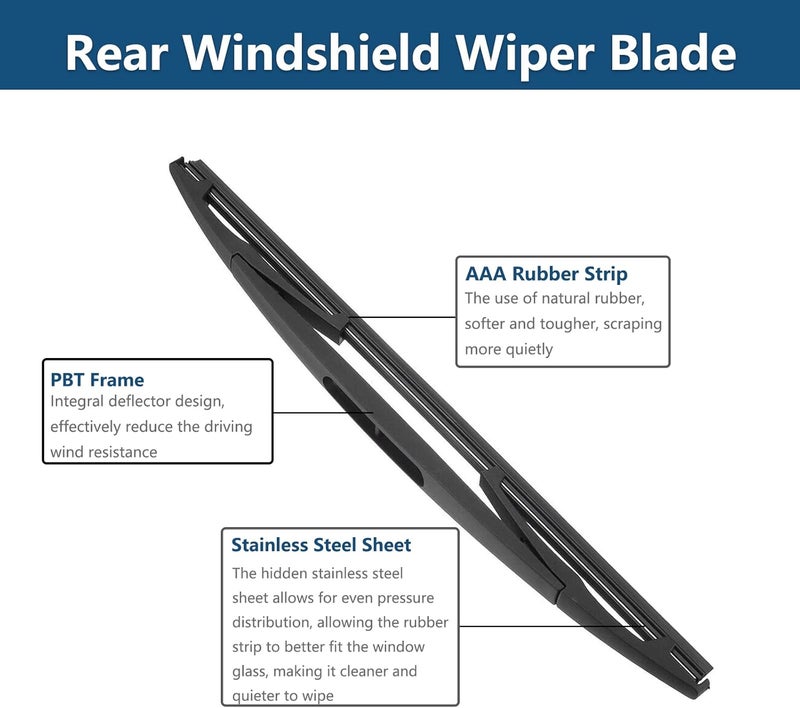 DUILEO Rear Windshield Wiper Arm & Blade Set for Ford Escape & Mercury Mariner (2008-2012) - Image 5
